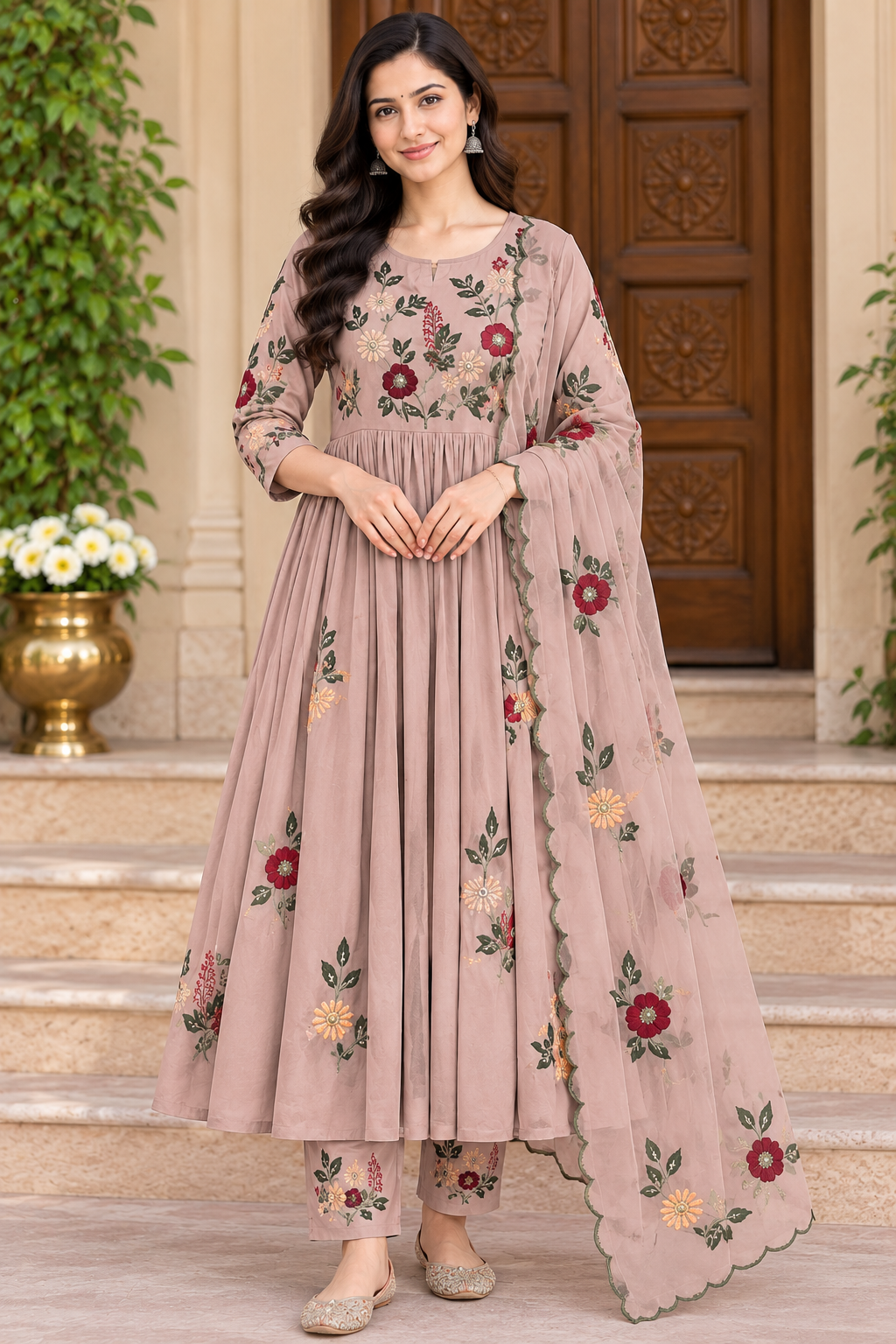 PREMIUM SIMPLE TRENDY 3 PEICE KURTHI